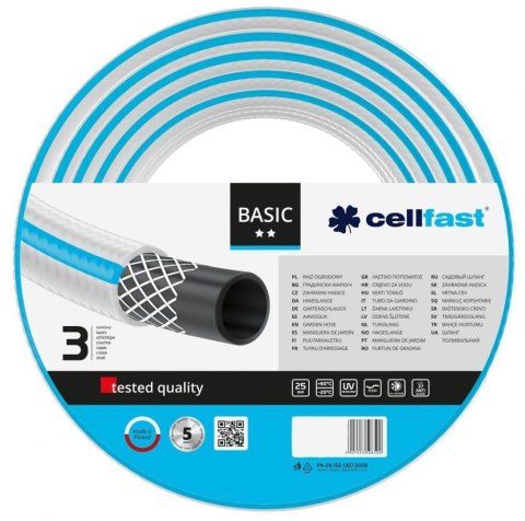 Wąż Ogrodowy 3 Warstwowy BASIC 3/4" 20mb Cellfast