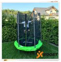 Trampolina z siatką SAUT 140 cm zielona